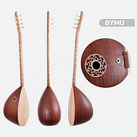 Bağlama Yaprak Maun Uzun BYMU+Kılıf Hediyeli